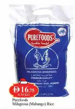 West Zone Supermarket Purefoods milagrosa mabango rice offer