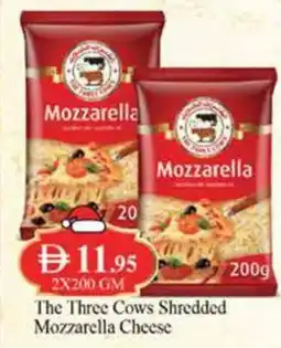 West Zone Supermarket The three cows shredded mozzarella cheese offer