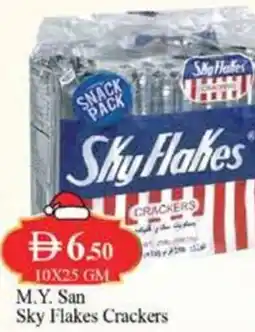 West Zone Supermarket M.Y. San Sky Flakes Crackers offer