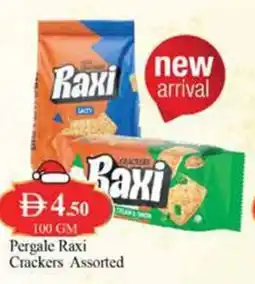 West Zone Supermarket Pergale Raxi Crackers Assorted offer