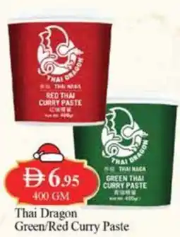 West Zone Supermarket Thai dragon green red curry paste offer