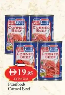 West Zone Supermarket Purefoods corned beef offer