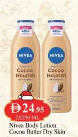 West Zone Supermarket Nivea body lotion cocoa butter dry skin offer