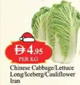 West Zone Supermarket Chinese Cabbage Lettuce Long Iceberg Cauliflower Iran offer