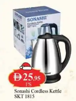 West Zone Supermarket Sonashi Cordless Kettle SKT 1815 offer