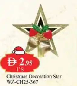 West Zone Supermarket Christmas Decoration Star WZ-CH25-367 offer