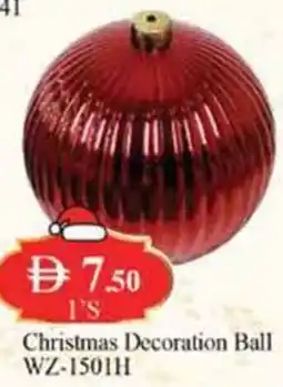 West Zone Supermarket Christmas Decoration Ball WZ-1501H offer