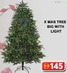 Grand Hyper Market X mas tree big with light offer