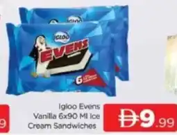 Al Madina Igloo Evens Vanilla Ice Cream Sandwiches offer