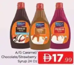 Al Madina A/G Caramel / Chocolate / Strawberry Syrup offer