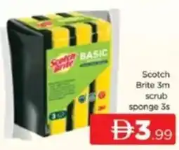 Al Madina Scotch Brite 3m scrub sponge 3s offer