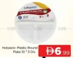 Al Madina Hotpack-Plastic Round Plate 10" 3 Div offer