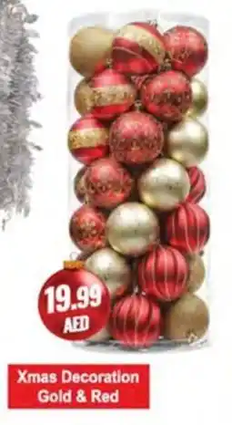 Almaya supermarket Xmas Decoration Gold & Red offer