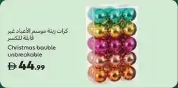 Carrefour Christmas bauble unbreakable offer