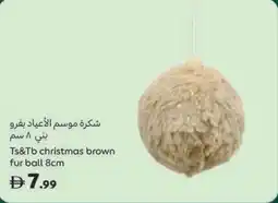 Carrefour Ts&TB christmas brown fur ball offer