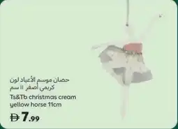 Carrefour Ts&TB christmas cream yellow horse offer