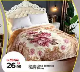 Mark & Save Single Emb Blanket offer