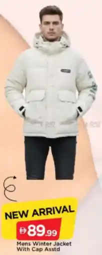 Mark & Save Mens Winter Jacket With Cap Asstd offer