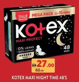 Aswaaq Kotex maxi night time offer
