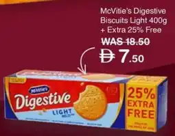 Choithrams McVitie's Digestive Biscuits Light offer