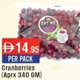 West Zone Supermarket Cranberries offer
