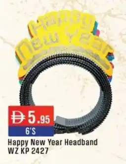 West Zone Supermarket Happy New Year Headband WZ KP 2427 offer