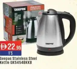 West Zone Supermarket Geepas Stainless Steel Kettle GK5454BKKB offer