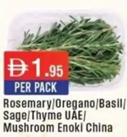 West Zone Supermarket Rosemary/Oregano/Basil/ Garlic Sage/Thyme Mushroom Enoki China offer
