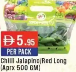 West Zone Supermarket Chilli Jalapino/Red Long offer