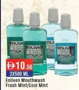 West Zone Supermarket Enliven Mouthwash Fresh Mint/Cool Mint offer