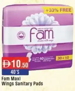 West Zone Supermarket Fam Maxi Wings Sanitary Pads offer