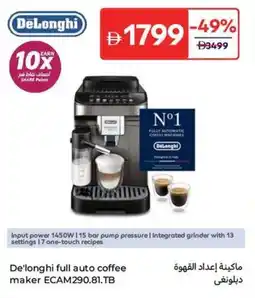 Carrefour De'longhi full auto coffee maker ECAM290.81.TB offer