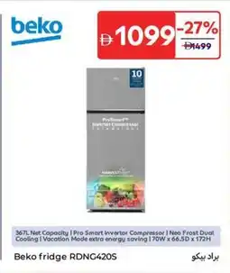 Carrefour Beko Fridge RDNG420S offer