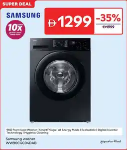 Carrefour Samsung Washer WW90CGC04DAB offer