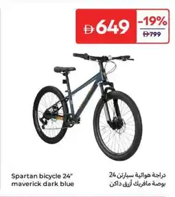 Carrefour Spartan bicycle maverick dark blue offer