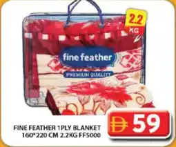 Grand Hyper Market Fine feather 1ply blanket 160 FF5000 offer