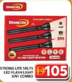 Grand Hyper Market Strong lite SRL75 RECHARGEABLE LED FLASH LIGHT SYSTEM flash light 3in1 combo offer