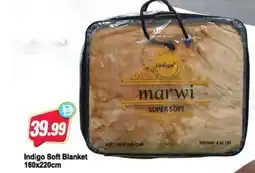 Almaya supermarket Indigo Soft Blanket offer