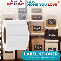 Day To Day Label sticker offer