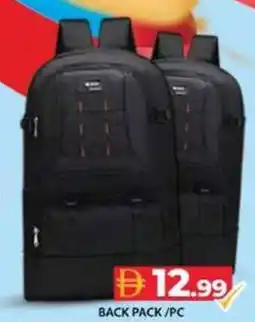 Grand Hyper Market Back pack/pc offer