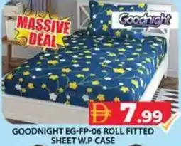 Grand Hyper Market Goodnight roll fitted sheet w.p case EG-FP-06 offer