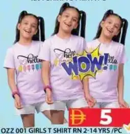 Grand Hyper Market Ozz 001 girls t shirt rn 2-14 yrs/pc offer