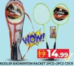 Grand Hyper Market Rodler badminton racket 2pcs+2pcs cock offer