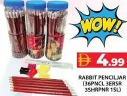 Grand Hyper Market Rabbit penciljar (36PNCL 3ERSR 3SHRPNR 1SL) offer