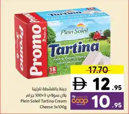 Sharjah Co-op Plein Soleil Tartina Cream Cheese offer