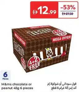 Carrefour M&ms chocolate or peanut offer