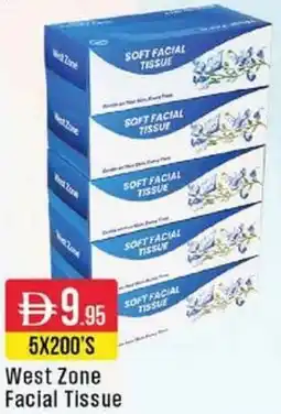 West Zone Supermarket West Zone Facial Tissue offer