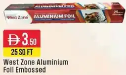 West Zone Supermarket West Zone Aluminium Foil Embossed offer