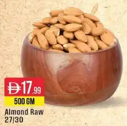 West Zone Supermarket Almond Raw 27/30 offer