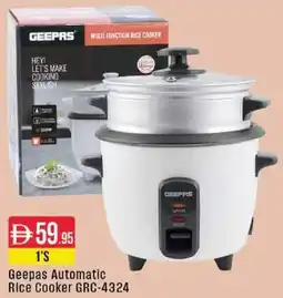 West Zone Supermarket Geepas Automatic Rice Cooker GRC-4324 offer